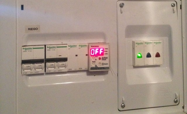 amperimetro control del gasto electrico