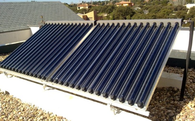 panel solar de vacio para agua caliente