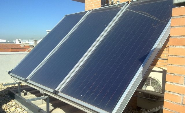 panel solar para agua caliente